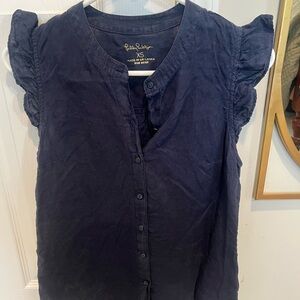 Navy Blue Women's Top